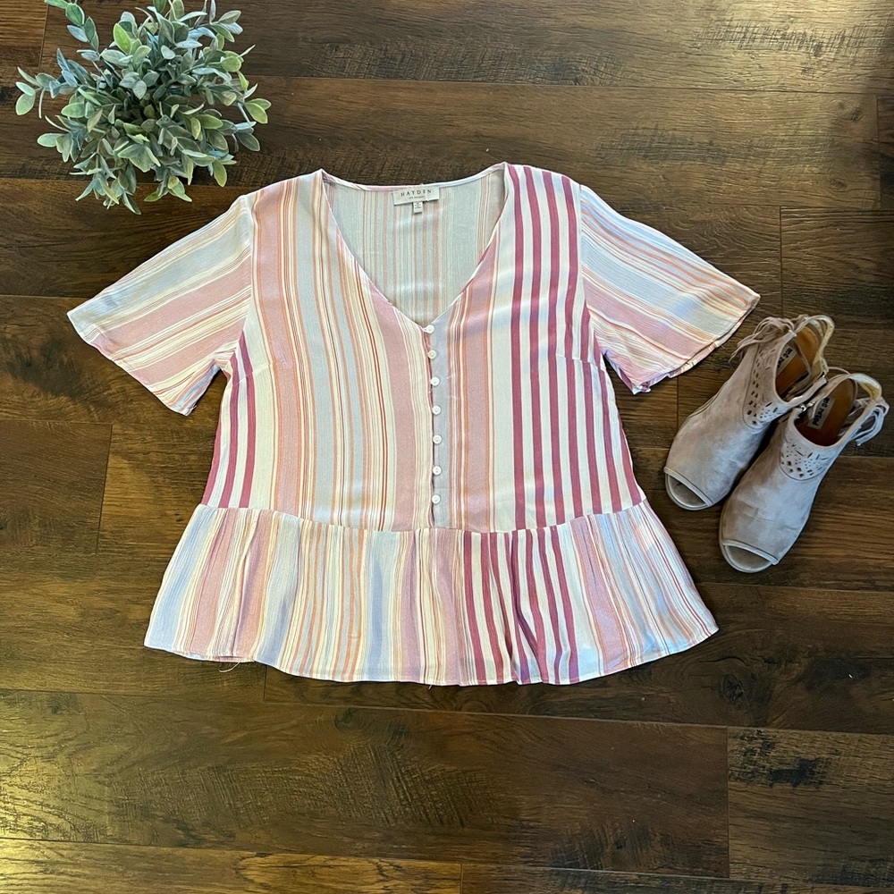 Hayden Stripe Spring Blouse